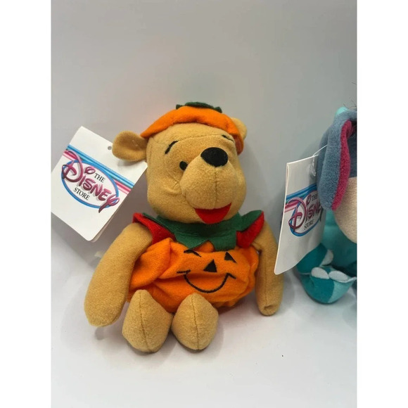 NWT Disney Store Pumpkin Pooh and Dinosaur Eeyore 9” - Picture 2 of 7